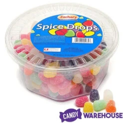 Spice Drops Mini Gumdrops Candy: 24-Ounce Tub -Candy Promotion Shop spice drops mini gumdrops candy 24 ounce tub candy warehouse 4