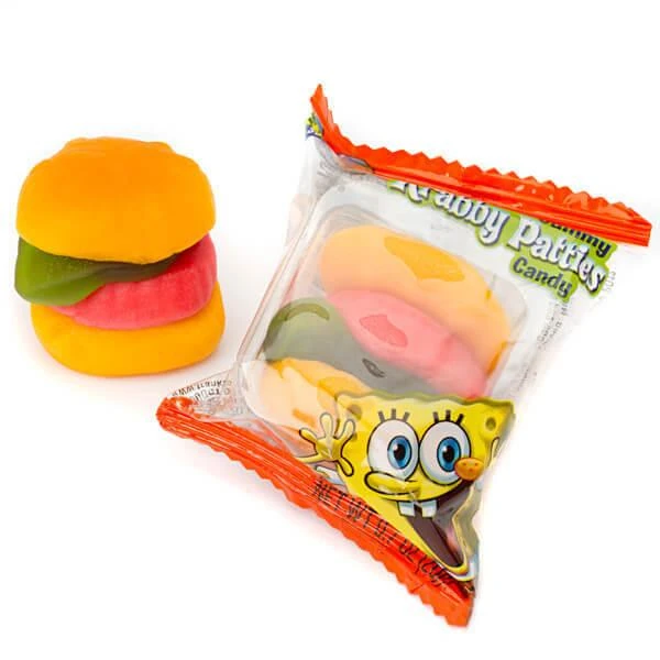 SpongeBob Gummy Krabby Patties Candy Packs - Original: 40-Piece Bag 3 SpongeBob Gummy Krabby Patties Candy Packs - Original: 40-Piece Bag