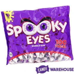 Spooky Eyes Bubble Gum Eyeballs - Wrapped: 100-Piece Bag -Candy Promotion Shop spooky eyes bubble gum eyeballs wrapped 100 piece bag candy warehouse 4