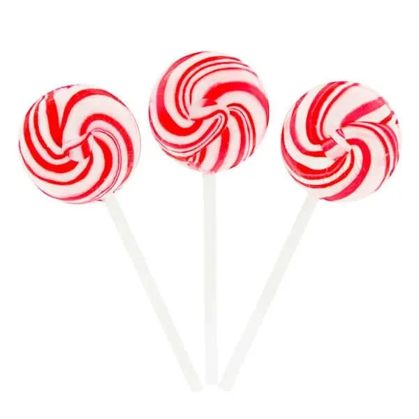 Squiggly Pops Petite Swirl Lollipops - Cherry: 24-Piece Jar 3 Squiggly Pops Petite Swirl Lollipops - Cherry: 24-Piece Jar