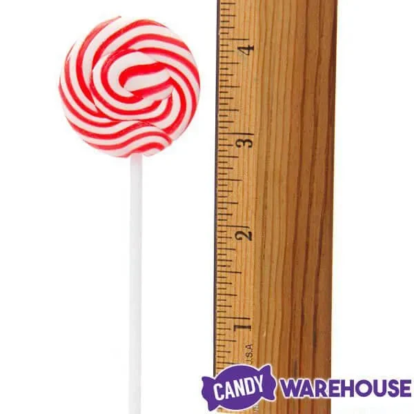Squiggly Pops Petite Swirl Lollipops - Cherry: 24-Piece Jar 6 Squiggly Pops Petite Swirl Lollipops - Cherry: 24-Piece Jar - Image 4