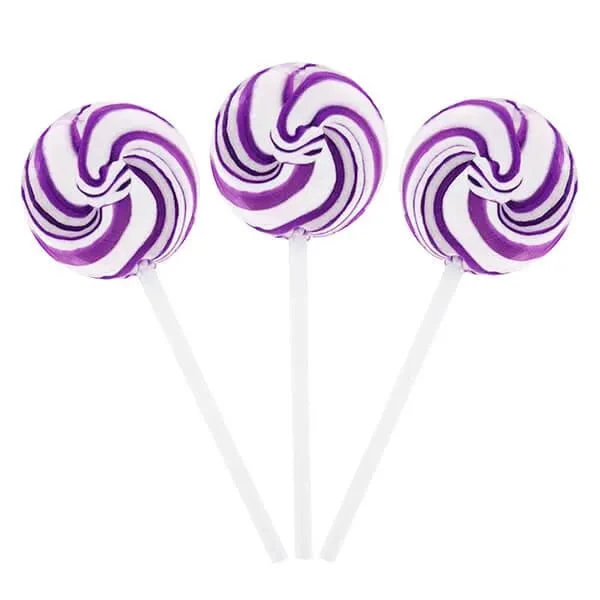 Squiggly Pops Petite Swirl Lollipops - Grape: 24-Piece Jar 3 Squiggly Pops Petite Swirl Lollipops - Grape: 24-Piece Jar