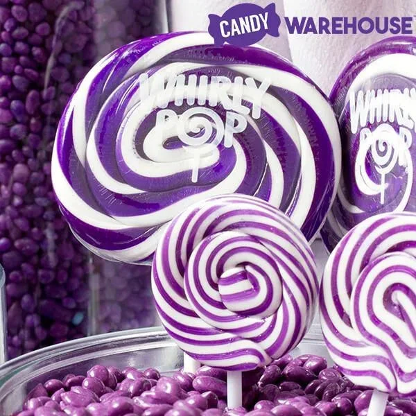 Squiggly Pops Petite Swirl Lollipops - Grape: 24-Piece Jar 4 Squiggly Pops Petite Swirl Lollipops - Grape: 24-Piece Jar - Image 2