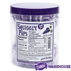 Squiggly Pops Petite Swirl Lollipops - Grape: 24-Piece Jar 10 Squiggly Pops Petite Swirl Lollipops - Grape: 24-Piece Jar -Candy Promotion Shop squiggly pops petite swirl lollipops grape 24 piece jar candy warehouse 3 b356fc3c df6d 4368 bccd a910860909ff
