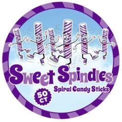 Sweet Spindles Mini Hard Candy Sticks - Grape: 50-Piece Jar -Candy Promotion Shop sweet spindles mini hard candy sticks grape 50 piece jar candy warehouse 4