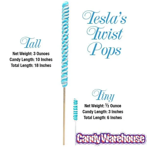 Tesla's Tiny Twist Pops - Lemon: 48-Piece Jar 6 Tesla's Tiny Twist Pops - Lemon: 48-Piece Jar - Image 4