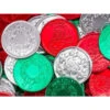 Thompson Foiled Milk Chocolate Christmas Coins: 5LB Bag 1 Thompson Foiled Milk Chocolate Christmas Coins: 5LB Bag -Candy Promotion Shop thompson foiled milk chocolate christmas coins 5lb bag candy warehouse 1