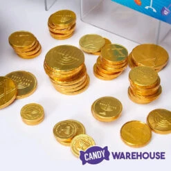 Thompson Hanukkah Gelt Gold Foiled Milk Chocolate Coins 1-Ounce Mesh Bags: 30-Piece Tub -Candy Promotion Shop thompson hanukkah gelt gold foiled milk chocolate coins 1 ounce mesh bags 30 piece tub candy warehouse 5