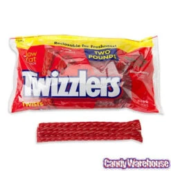 Twizzlers Strawberry Licorice Twists: 32-Ounce Reclosable Bag -Candy Promotion Shop twizzlers strawberry licorice twists 32 ounce reclosable bag candy warehouse 4