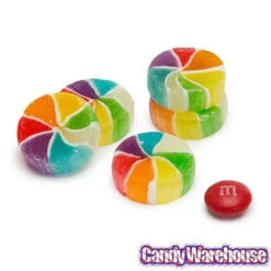 YumJunkie Rainbow Vortex Wheels Hard Candy: 5LB Bag -Candy Promotion Shop yumjunkie rainbow vortex wheels hard candy 5lb bag candy warehouse 3