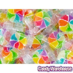 YumJunkie Rainbow Vortex Wheels Hard Candy: 5LB Bag -Candy Promotion Shop yumjunkie rainbow vortex wheels hard candy 5lb bag candy warehouse 4