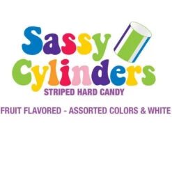 YumJunkie Sassy Cylinders Assortment Striped Hard Candy: 5LB Bag -Candy Promotion Shop yumjunkie sassy cylinders assortment striped hard candy 5lb bag candy warehouse 3