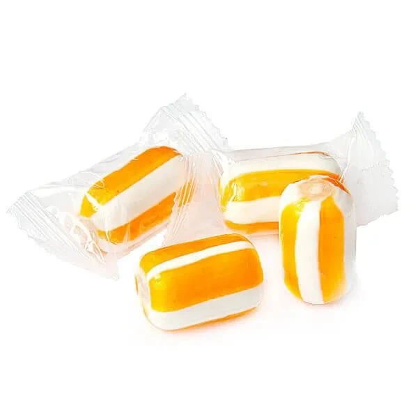 YumJunkie Sassy Cylinders Orange Striped Hard Candy: 5LB Bag 3 YumJunkie Sassy Cylinders Orange Striped Hard Candy: 5LB Bag
