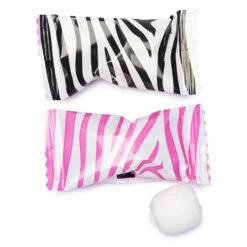 Zebra Prints Wrapped Butter Mint Creams: 300-Piece Case